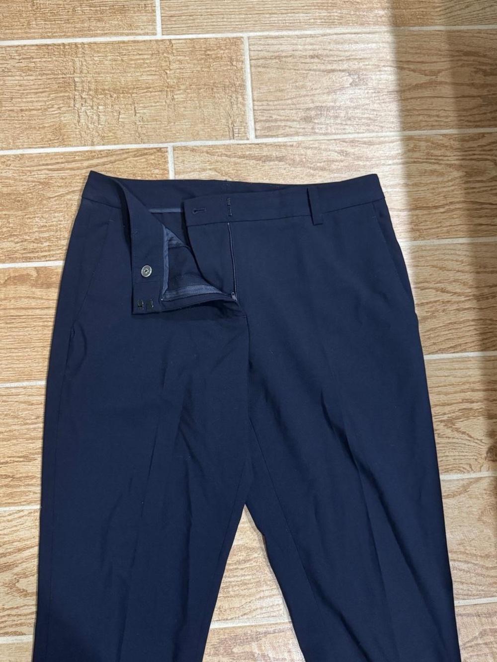 navy blue slim fit DKNY dress pants